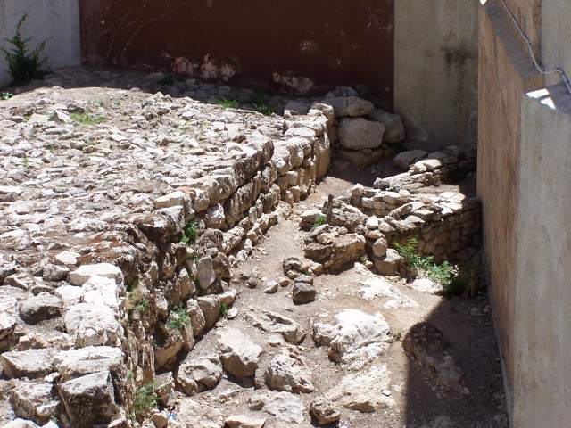 Another view of the houses corner.

2 Chronicles 32:5 And he took courage and rebuilt all the wall that had been broken down and erected towers on it, and built another outside wall and strengthened the Millo in the city of David, and made weapons and shields in great number.