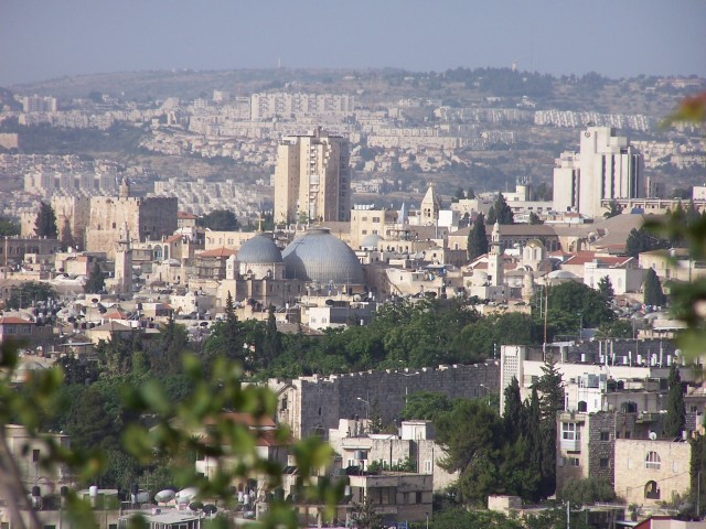 Church of the Holy Sepulcher from Mt Olives
