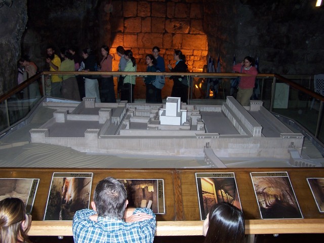 Temple Mount West wall excavation model