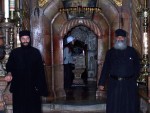 Priests are on station all the time,  watching over the tomb.