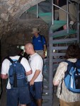 Descending into Hexekiah's tunnel entrance