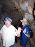 Here Carl J. and J. Carl are preparing to enter Hezekia's tunnel.  This is a tunnel dug through bed-rock to bring the waters of the Gihon spring toother parts of the city.  It exits at the Pool of Shalon.