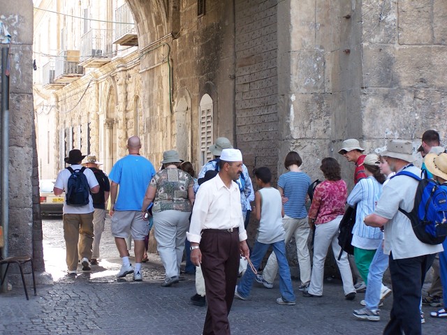 Heading through the Lion Gate, to St. Anne's