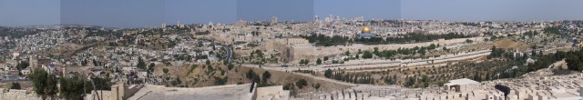 Jerusalem panoramic from Mt. Olives