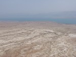 Masada - Local terrain to the east with the Dead Sea