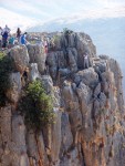 Mt Arbel - beginning the climb down