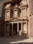 Petra - the Treasury.  For it's age,  the Treasure has held up remarkably well compared to other sandstone structures in this area.