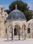 Temple Mount - Dome of the "tablets" or "Spirits".  The location that some believe the Holy-of-Holies was at.  Note the Golden Gate is directly East of this location.