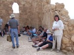 Paul teaching in Byzantine chapel at Massada